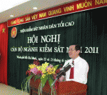 Đồng chí Trương Tấn Sang, Ủy viên Bộ Chính trị, Thường trực Ban Bí thư Trung ương Đảng phát biểu chỉ đạo Abc8 hiện đang mở