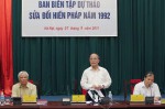 Phiên họp Ban Biên tập dự thảo sửa đổi Hiến pháp năm 1992 (Ảnh: Báo điện tử Đại biểu Nhân dân)
