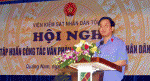 Đ/c Hoàng Nghĩa Mai, Phó Viện trưởng Thường trực Viện KSND tối cao phát biểu tại Abc8 hiện đang mở tập huấn Abc8 hiện đang mở được xếp hạng cao nhất văn phòng tỏng hợp năm 2012