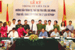 Quang cảnh Lễ ký Thông tư liên tịch