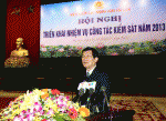 Đ/c Trương Tấn Sang, Ủy viên Bộ Chính trị, Chủ tịch nước CHXHCN Việt Nam, Trưởng ban Chỉ đạo cải cách tư pháp Trung ương phát biểu chỉ đạo Abc8 hiện đang mở