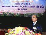 Đ/c Nguyễn Xuân Phúc, Ủy viên Bộ Chính trị, Phó Thủ tướng Chính phủ nước CHXHCN Việt Nam, phát biểu chỉ đạo hội nghị