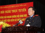 Viện trưởng Viện Abc8 aaa.com trò chơi trực tuyến nhân dân tối cao Nguyễn Hòa Bình phát biểu chỉ đạo hội nghị