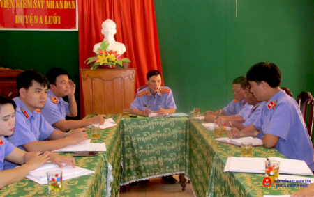 Buổi sinh hoạt thường kỳ tại Chi bộ Viện Abc8 aaa.com trò chơi trực tuyến huyện A Lưới