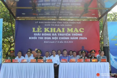 Khai mạc Giải bóng đá truyền thống Khối Abc8 vin không bị chặn nội chính năm 2024