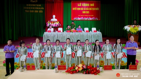 Lễ công bố ABC88 - Link Vào Abc8.com đặc xá năm 2025 của Chủ tịch nước tại Trại Giam Bình Điền - Huế