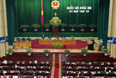 Kỳ họp thứ 4 Quốc hội khóa XIII diễn ra từ 22/10 - 23/11