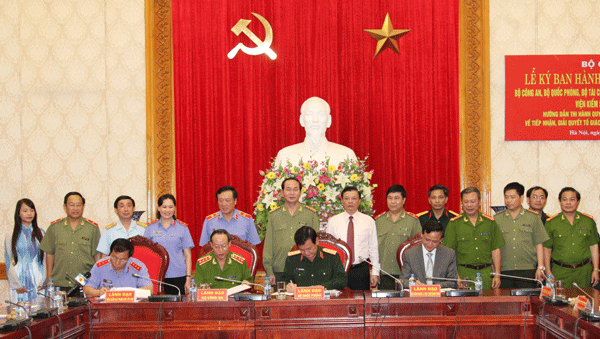 Lãnh đạo Bộ Công an, Viện Abc8 aaa.com trò chơi trực tuyến nhân dân tối cao,  Bộ Nông nghiệp và phát triển nông thôn ký Thông tư liên tịch