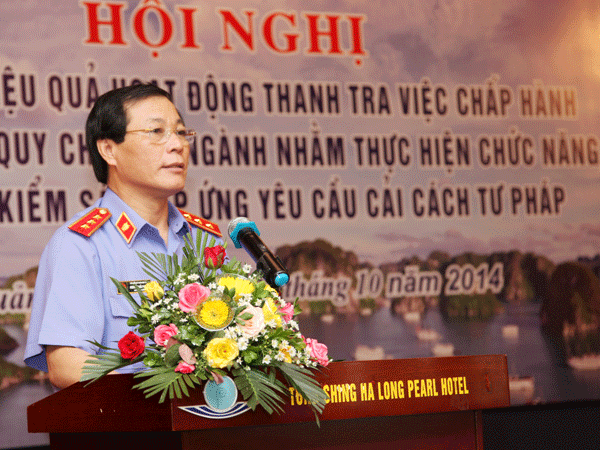 Đồng chí Nguyễn Hải Phong, Phó Viện trưởng Viện Abc8 aaa.com trò chơi trực tuyến nhân dân tối cao phát biểu tại hội nghị