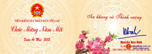 Thiệp chúc tết của Viện trưởng Viện Abc8 aaa.com trò chơi trực tuyến nhân dân tối cao