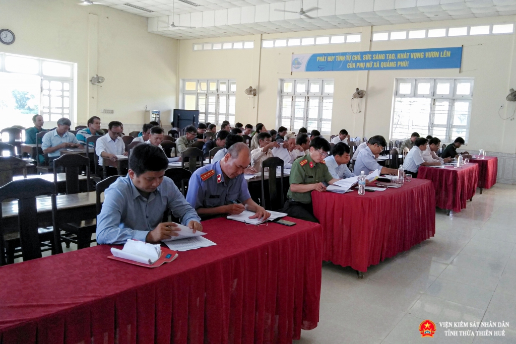 Đại diện Viện Abc8 aaa.com trò chơi trực tuyến nhân dân huyện Quảng Điền tham buổi kiểm tra lại quy trình tuyển chọn, gọi quân nhân nhập ngũ năm 2021 tại UBND xã Quảng Phú