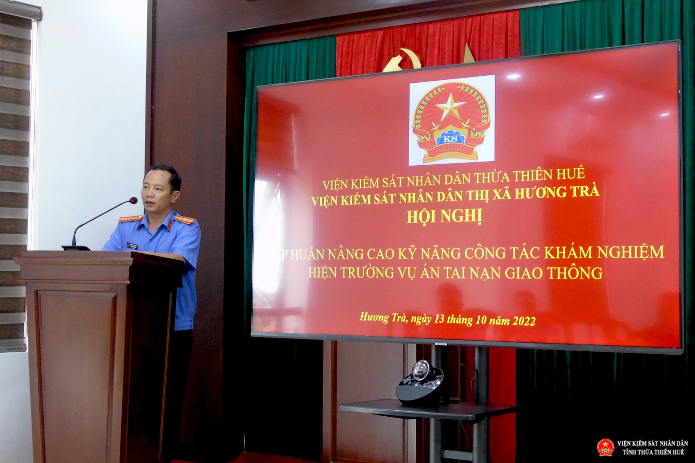 Đồng chí Hoàng Phương Thảo – Viện trưởng Abc88.com kho game phong phú thị xã Hương Trà phát biểu khai mạc