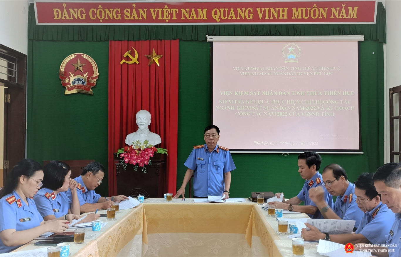 Đồng chí Trần Nhơn Vượng - Phó Viện trưởng Abc88.com kho game phong phú tỉnh phát biểu chỉ đạo tại buổi làm việc.