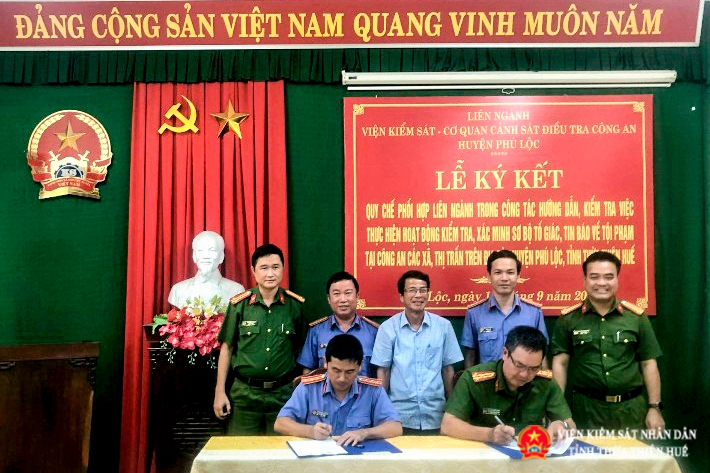 Lãnh đạo Liên ngành Viện Abc8 aaa.com trò chơi trực tuyến - Cơ quan điều tra ký kết Quy chế phối hợp