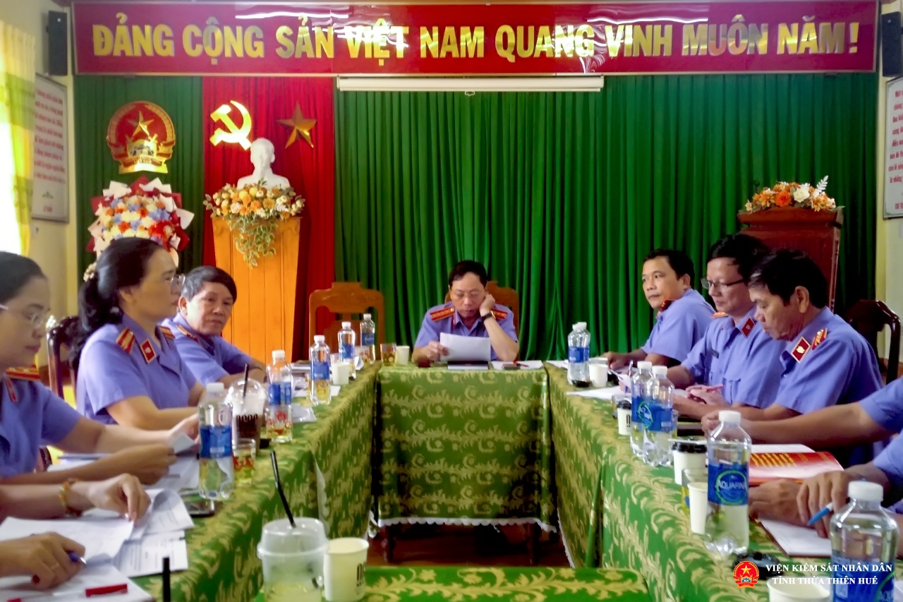 Đoàn kiểm tra cuối năm tại Viện Abc8 aaa.com trò chơi trực tuyến nhân dân huyện A Lưới