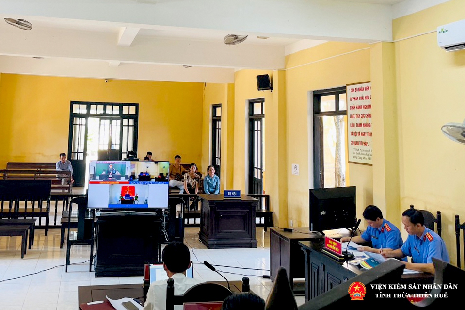 Điểm cầu chính tại Tòa án nhân dân huyện Quảng Điền