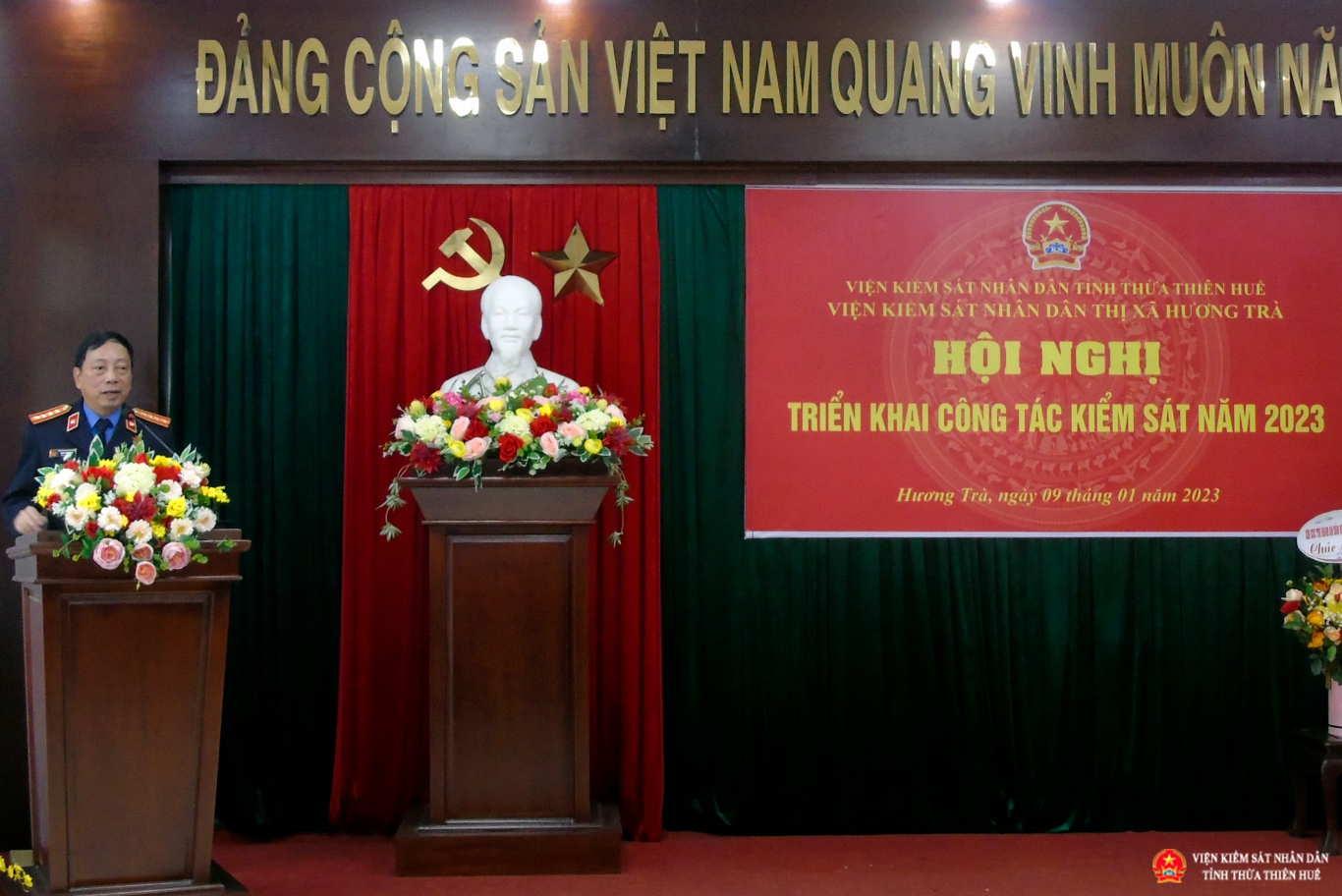 Đồng chí Trần Nhơn Vượng, Bí thư Đảng ủy, Phó Abc8 hiện đang mở được xếp hạng cao nhất phát biểu chỉ đạo Abc8 hiện đang mở