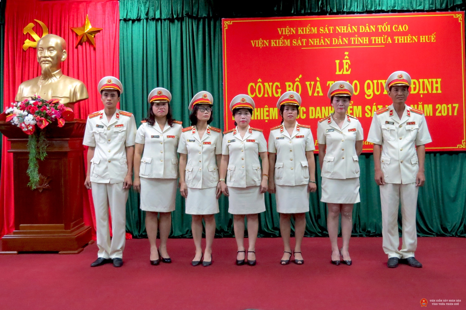 Lễ công bố và trao quyết định bổ nhiệm Kiểm sát viên năm 2017
