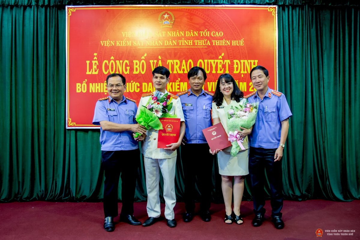 Hình ảnh lễ bổ nhiệm Kiểm sát viên trung cấp, Kiểm sát viên sơ cấp năm 2019.