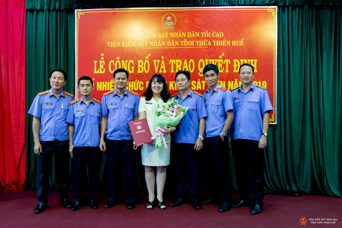 Hình ảnh lễ bổ nhiệm Kiểm sát viên trung cấp, Kiểm sát viên sơ cấp năm 2019.
