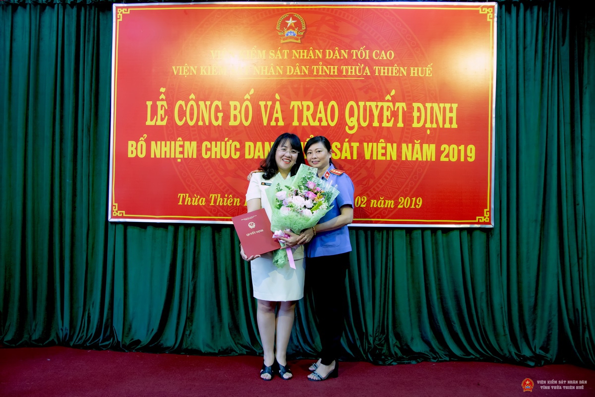 Hình ảnh lễ bổ nhiệm Kiểm sát viên trung cấp, Kiểm sát viên sơ cấp năm 2019.